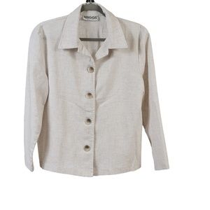 Briggs cream long sleeve top size M